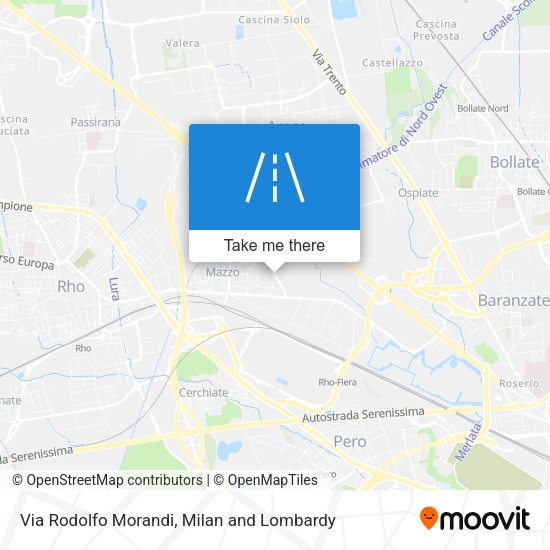 Via Rodolfo Morandi map