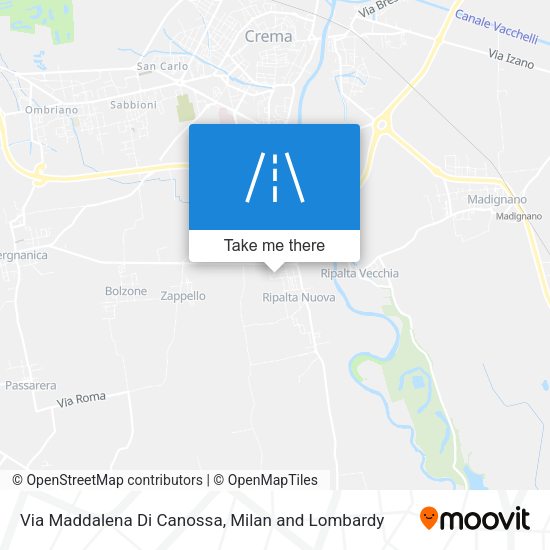Via Maddalena Di Canossa map