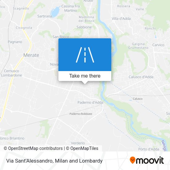 Via Sant'Alessandro map