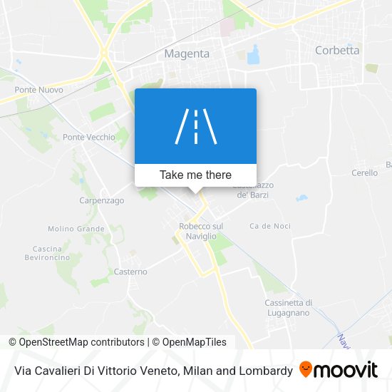 Via Cavalieri Di Vittorio Veneto map