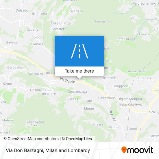 Via Don Barzaghi map