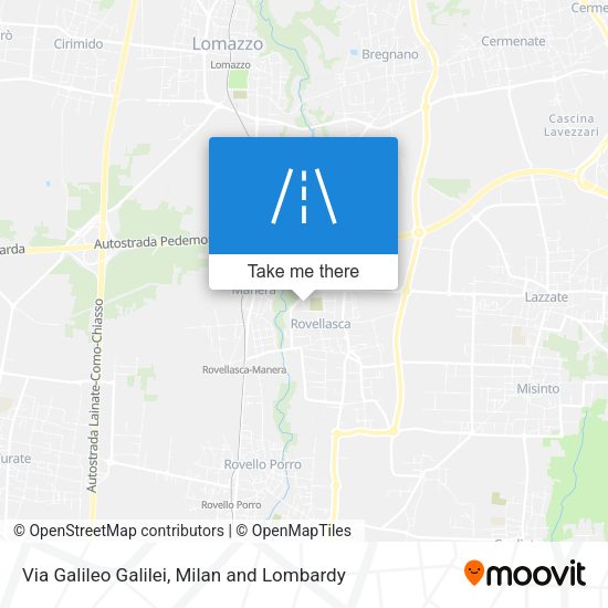 Via Galileo Galilei map