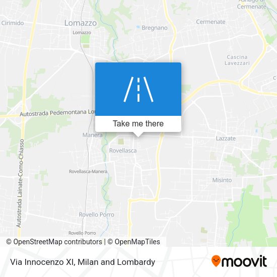 Via Innocenzo XI map