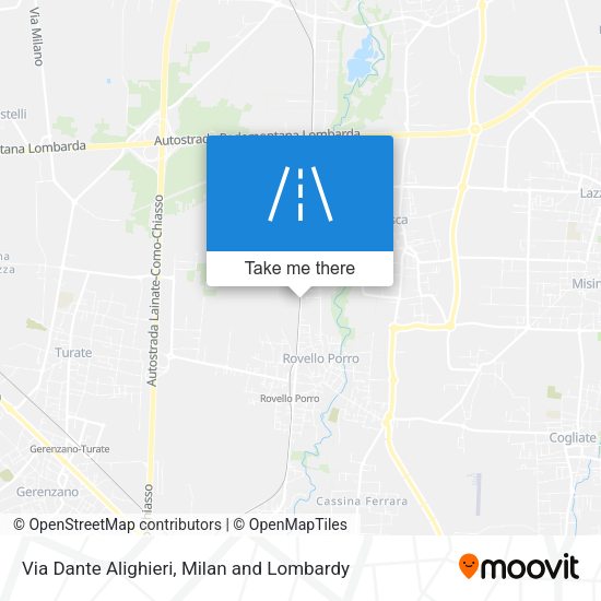 Via Dante Alighieri map