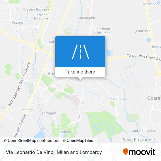 Via Leonardo Da Vinci map
