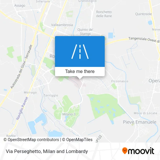 Via Perseghetto map