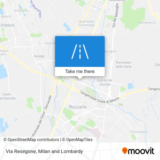 Via Resegone map