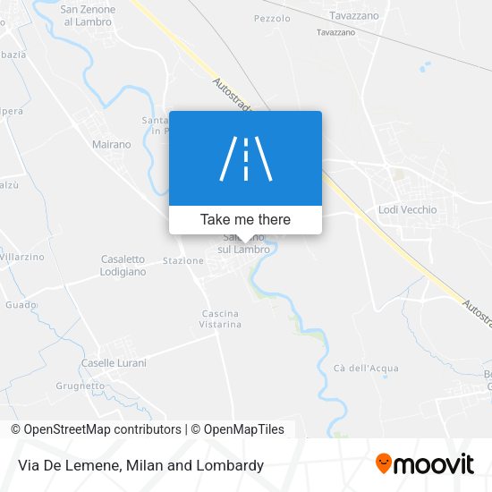 Via De Lemene map