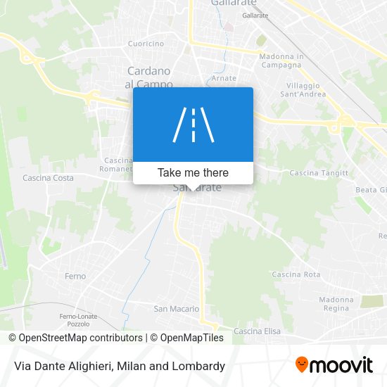 Via Dante Alighieri map