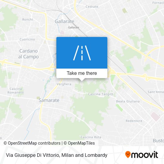 Via Giuseppe Di Vittorio map