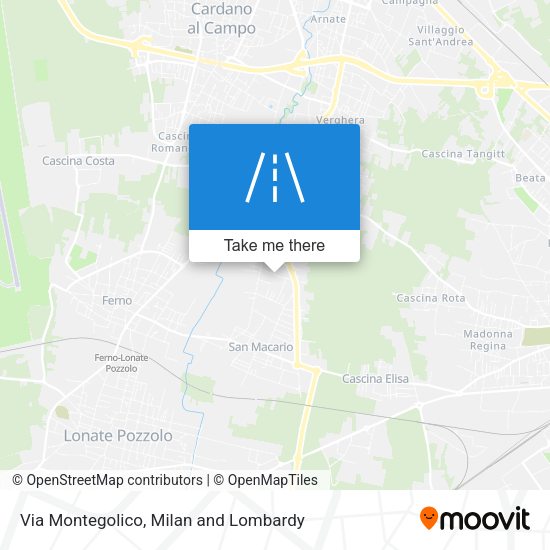 Via Montegolico map