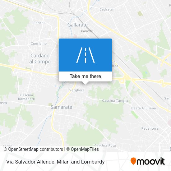 Via Salvador Allende map