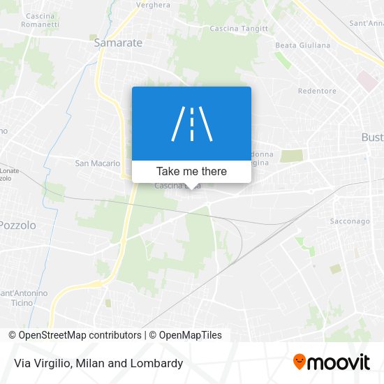 Via Virgilio map