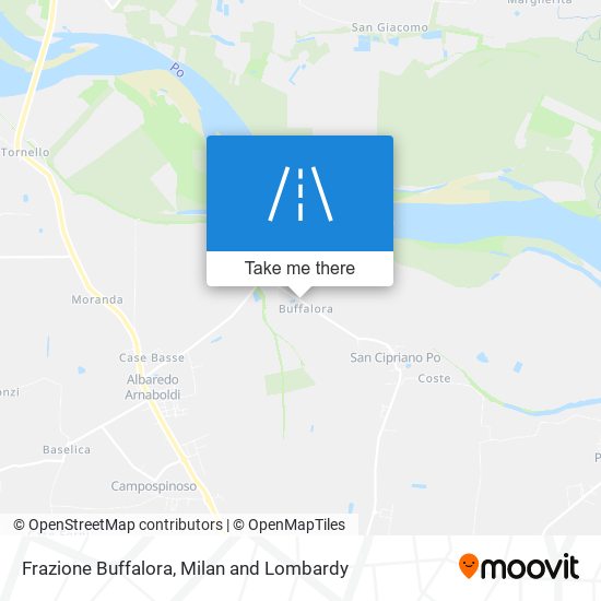 Frazione Buffalora map