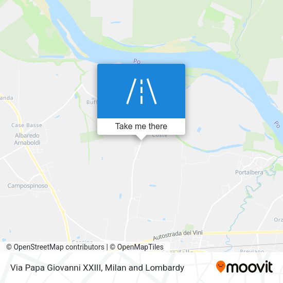 Via Papa Giovanni XXIII map