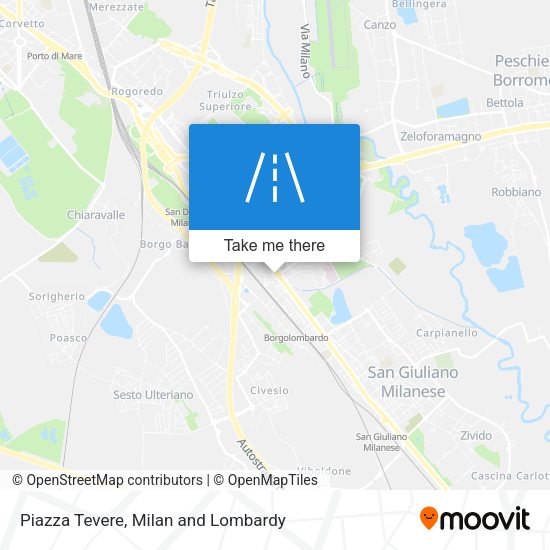 Piazza Tevere map