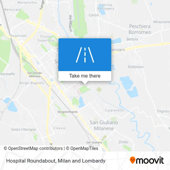 Hospital Roundabout map