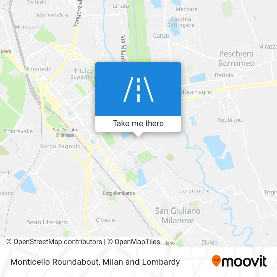 Monticello Roundabout map