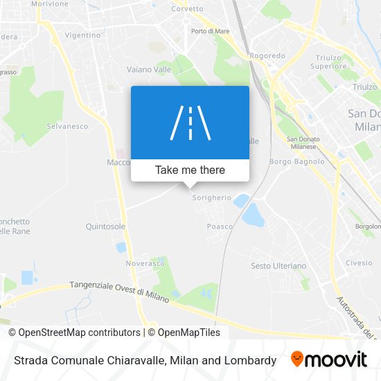 Strada Comunale Chiaravalle map