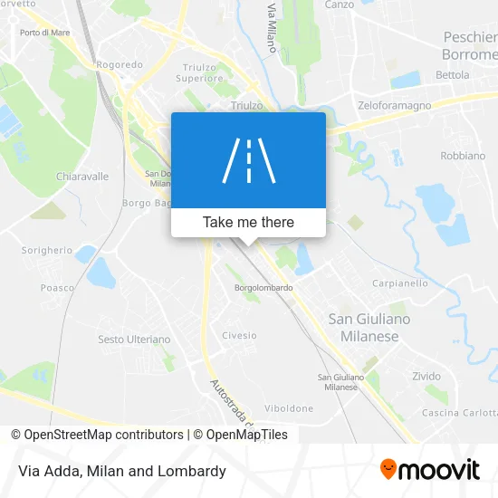 Via Adda map