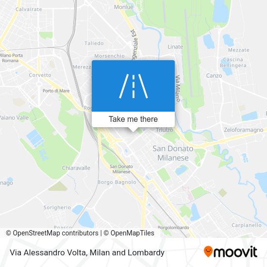 Via Alessandro Volta map