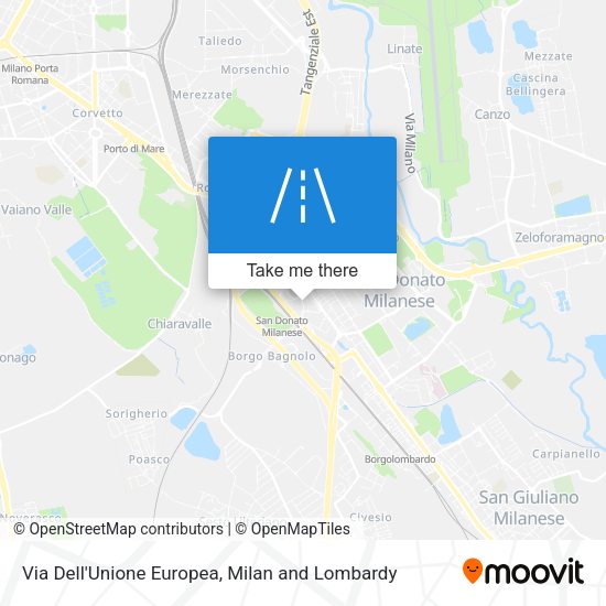 Via Dell'Unione Europea map