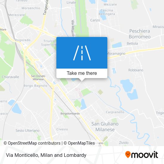 Via Monticello map