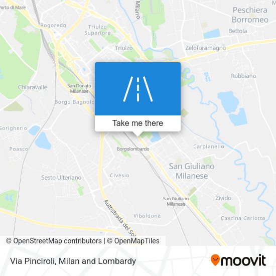Via Pinciroli map