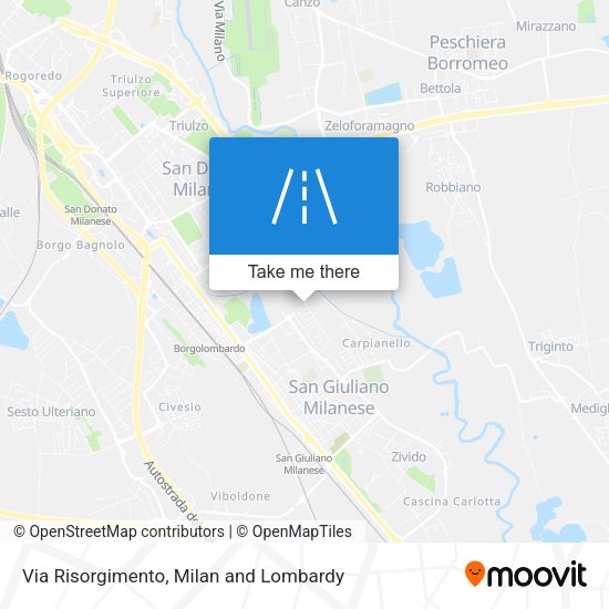 Via Risorgimento map