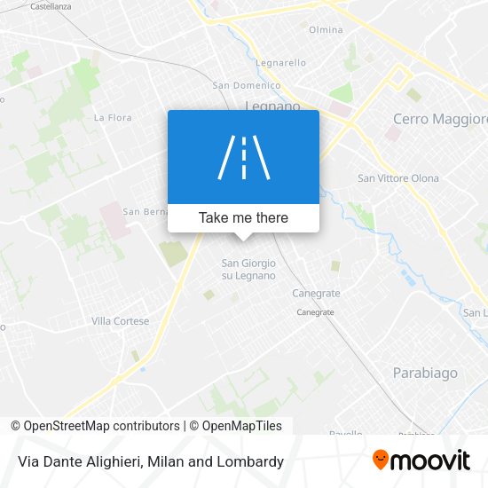 Via Dante Alighieri map
