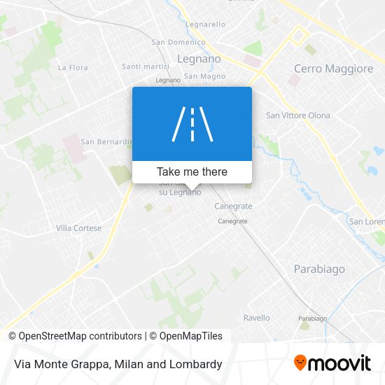 Via Monte Grappa map