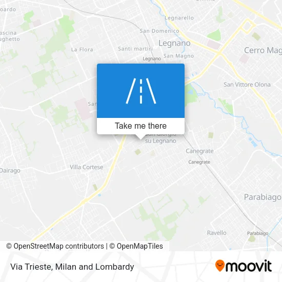 Via Trieste map