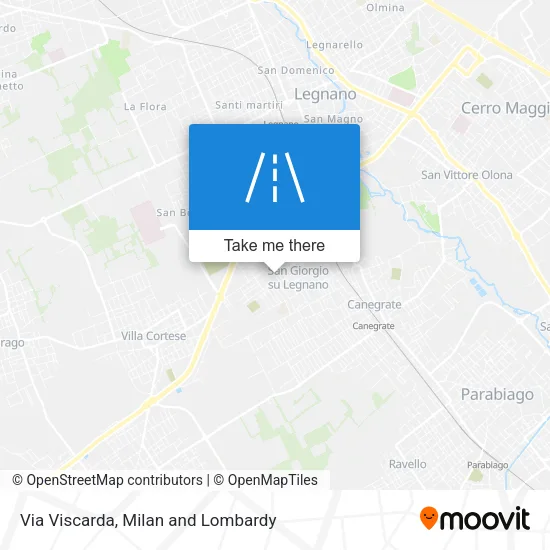 Via Viscarda map