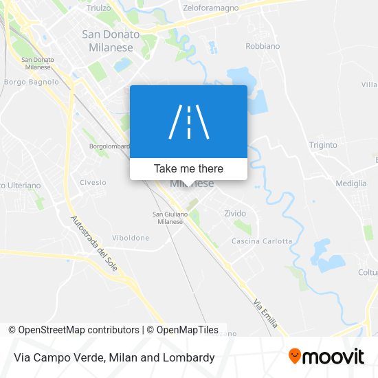 Via Campo Verde map