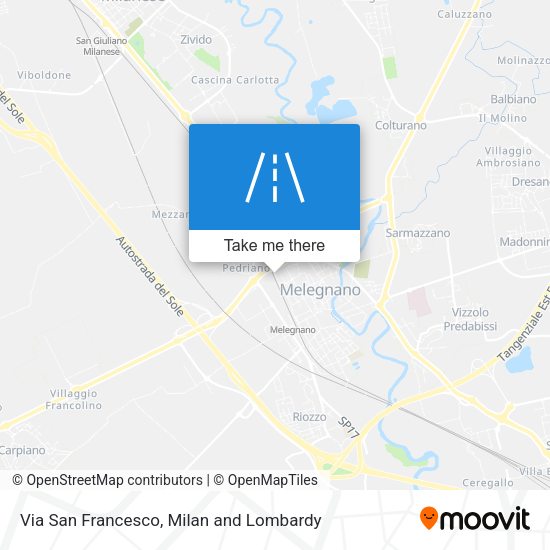 Via San Francesco map