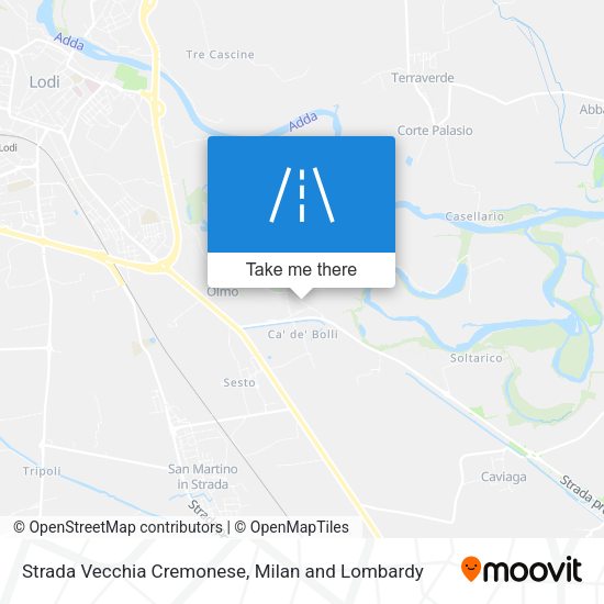 Strada Vecchia Cremonese map