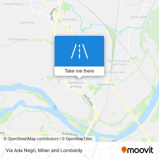 Via Ada Negri map