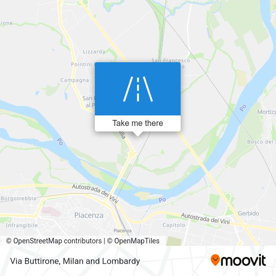 Via Buttirone map