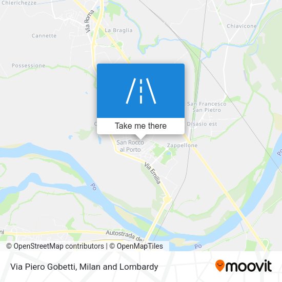 Via Piero Gobetti map