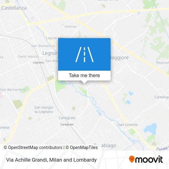 Via Achille Grandi map