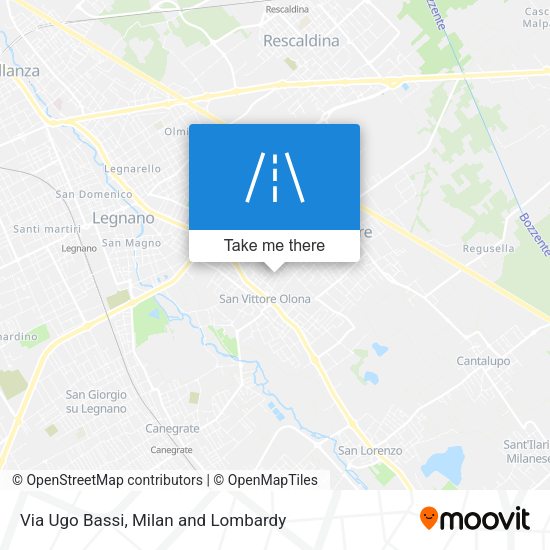 Via Ugo Bassi map