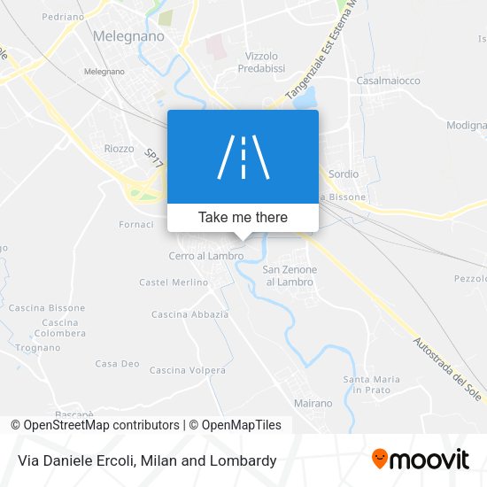 Via Daniele Ercoli map