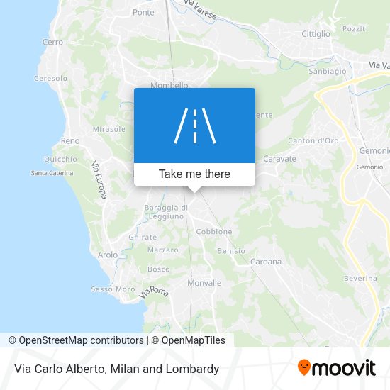 Via Carlo Alberto map