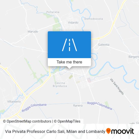 Via Privata Professor Carlo Sali map
