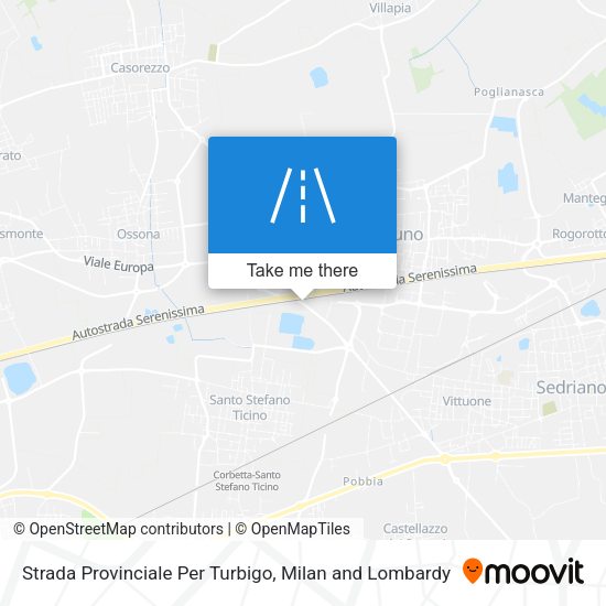 Strada Provinciale Per Turbigo map