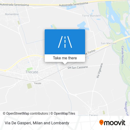 Via De Gasperi map