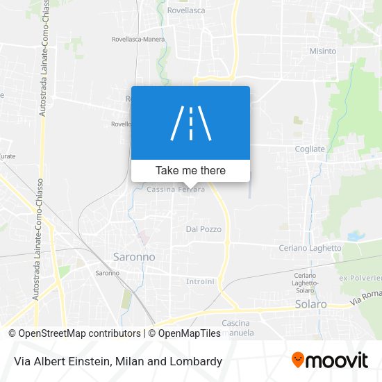 Via Albert Einstein map