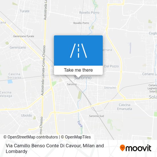 Via Camillo Benso Conte Di Cavour map
