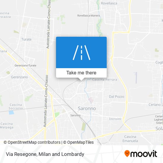 Via Resegone map