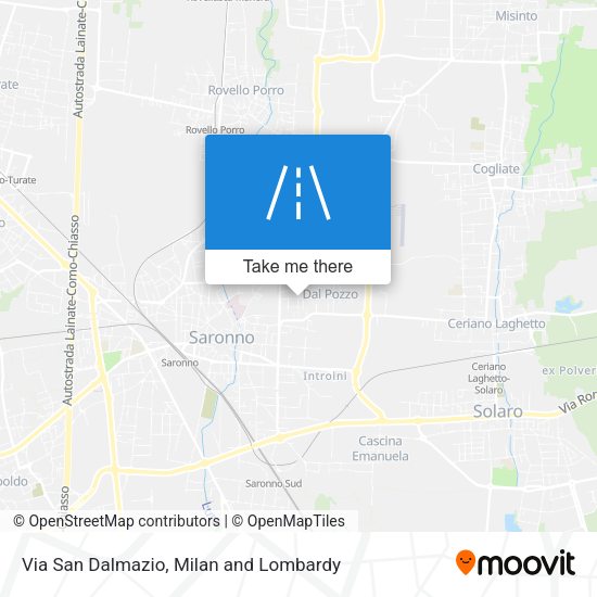 Via San Dalmazio map